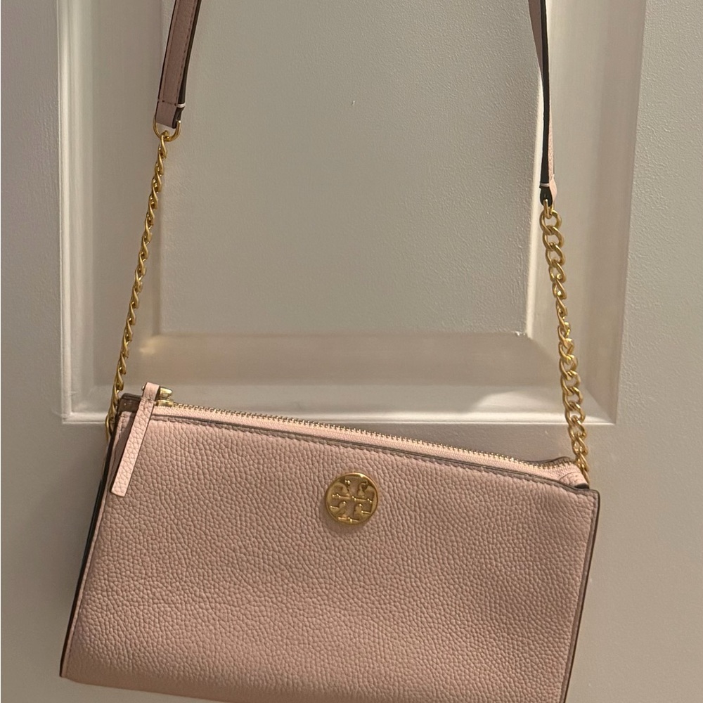 Tory Burch Blush Crossbody Bag with Gold Chain
